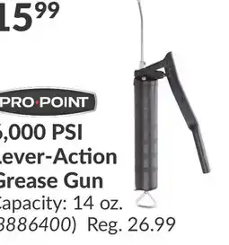 Princess Auto 6, 000 PSI Lever-Action Grease Gun offer