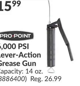 Princess Auto 6, 000 PSI Lever-Action Grease Gun offer
