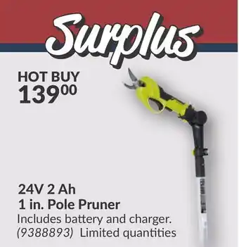 Princess Auto 24V 2 Ah 1 in. Pole Pruner offer