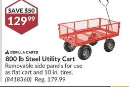 Princess Auto 800 lb Steel Utility Cart offer