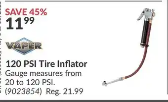 Princess Auto 120 PSI Tire Inflator offer