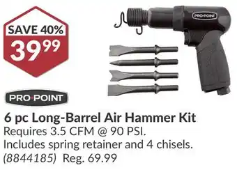 Princess Auto 6 pc Long-Barrel Air Hammer Kit offer