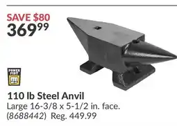Princess Auto 110 lb Steel Anvil offer