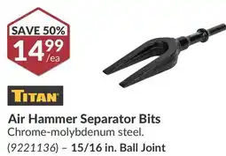 Princess Auto Air Hammer Separator Bits 15/16 in. Ball Joint offer