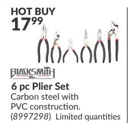 Princess Auto 6 pc Plier Set offer