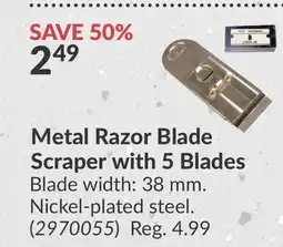 Princess Auto Metal Razor Blade Scraper with 5 Blades offer