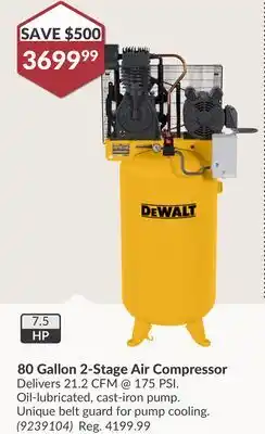 Princess Auto 80 Gallon 2-Stage Air Compressor offer