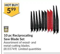 Princess Auto 10 pc Reciprocating Saw Blade Set offer