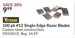 Princess Auto 12 Single-Edge Razor Blades offer