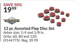 Princess Auto 12 pc Assorted Flap Disc Set offer