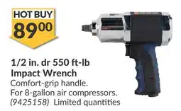 Princess Auto 1/2 in. dr 550 ft-lb Impact Wrench offer