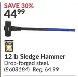 Princess Auto 12 lb Sledge Hammer offer