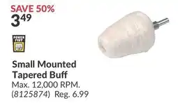 Princess Auto Small Mounted Tapered Buff offer