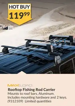 Princess Auto Rooftop Fishing Rod Carrier offer