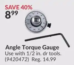 Princess Auto Angle Torque Gauge offer