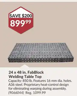 Princess Auto 24 x 48 in. FabBlock Welding Table offer