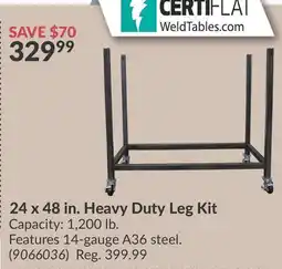 Princess Auto 24 x 48 in. Heavy Duty Leg Kit offer