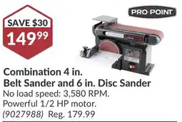 Princess Auto Combination 4 in. Belt Sander and 6 in. Disc Sander offer
