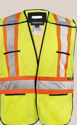 Princess Auto One-Size High-Vis Tear-Away Safety Vests offer