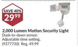 Princess Auto 2, 000 Lumen Motion Security Light offer