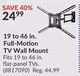 Princess Auto Full-Motion TV Wall Mount offer