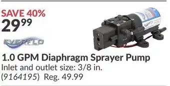 Princess Auto 1.0 GPM Diaphragm Sprayer offer