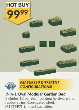 Princess Auto 9-in-1 Oval Modular Garden Bed offer