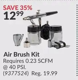 Princess Auto Air Brush Kit offer