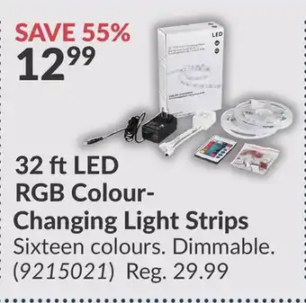 Princess Auto 32 ft LED RGB Colour-Changing Light Strips offer