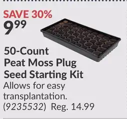 Princess Auto 50-Count Peat Moss Plug Seed Starting Kit offer