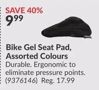Princess Auto Bike Gel Seat Pad offer