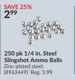 Princess Auto 250 pk 1/4 in. Steel Slingshot Ammo Balls offer