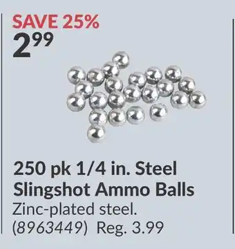 Princess Auto 250 pk 1/4 in. Steel Slingshot Ammo Balls offer
