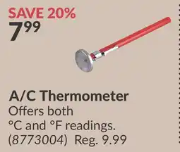 Princess Auto A/C Thermometer offer