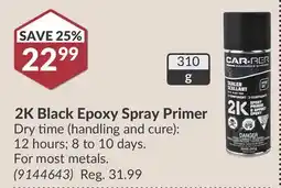 Princess Auto 2K Black Epoxy Spray Primer offer
