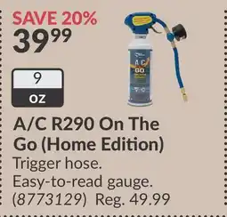 Princess Auto A/C R290 On The Go (Home Edition) offer