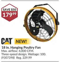 Princess Auto 18 in. Hanging Poultry Fan offer