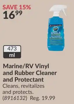 Princess Auto Marine/RV Vinyl and Rubber Cleaner and Protectant offer