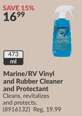 Princess Auto Marine/RV Vinyl and Rubber Cleaner and Protectant offer