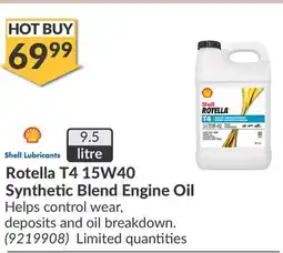 Princess Auto Rotella T4 15W40 Synthetic Blend Engine Oil offer