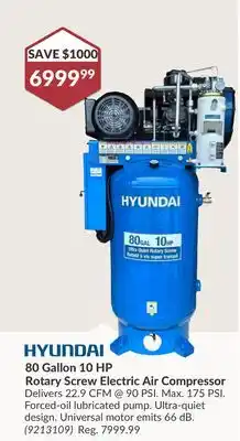 Princess Auto 80 Gallon 10 HP Rotary Screw Electric Air Compressor offer