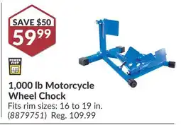 Princess Auto 1,000 lb Motorcycle Wheel Chock offer