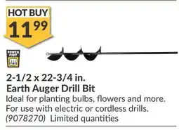 Princess Auto 2-1/2 x 22-3/4 in. Earth Auger Drill Bit offer