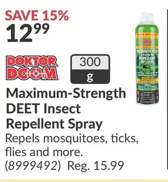 Princess Auto Maximum-Strength DEET Insect Repellent Spray offer
