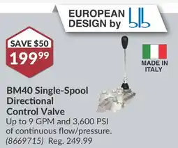 Princess Auto BM40 Single-Spool Directional Control Valve offer