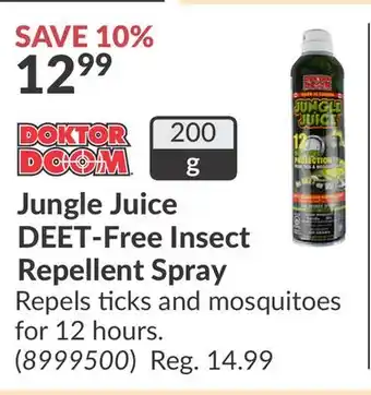 Princess Auto Jungle Juice DEET-Free Insect Repellent Spray offer