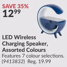 Princess Auto LED Wireless Charging Speaker, Assorted Colours offer