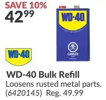 Princess Auto WD-40 Bulk Refill offer