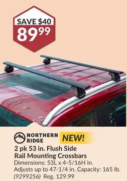 Princess Auto 2 pk 53 in. Flush Side Rail offer