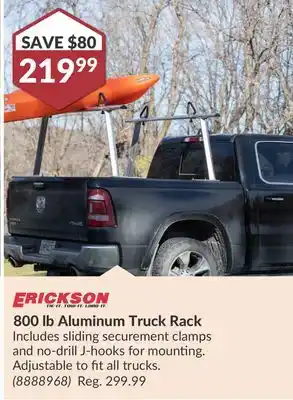 Princess Auto 800 lb Aluminum Truck Rack offer